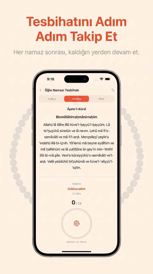 Namaz Sonrası Tesbihatını Tamamla